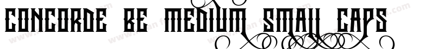 Concorde BE Medium Small Caps Old字体转换